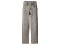Graue, weit geschnittene Jeans mit hoher Taille und geradem Bein.