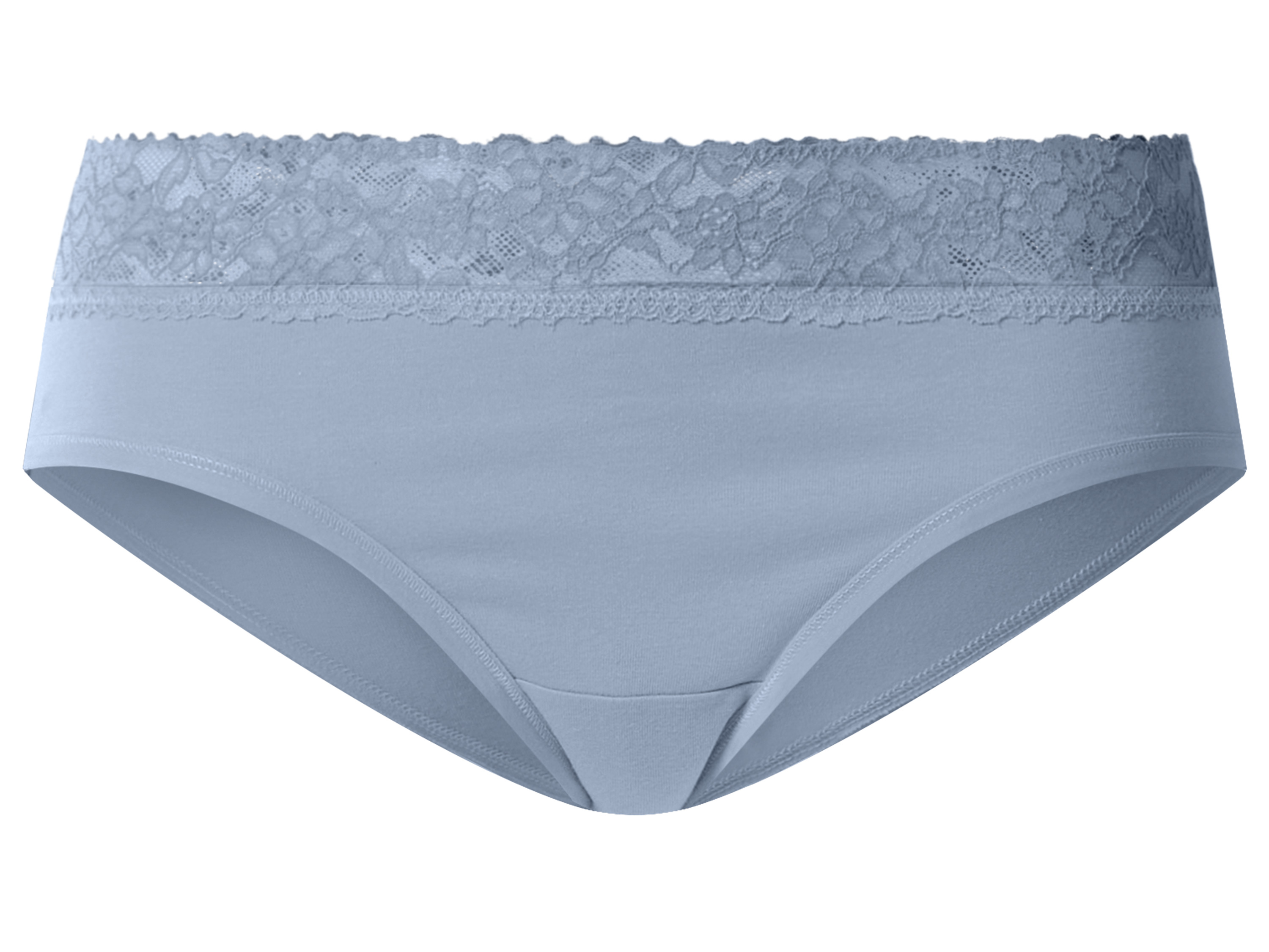 Thumbnail - esmara® Damen Hipster mit Spitze 5 Stück (grün/blau/grau, M(40/42))