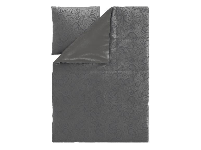 Graues Bettwäsche-Set mit Paisley-Muster