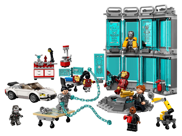 Gehe zu Vollbildansicht: LEGO® Marvel Super Heroes LEGO Marvel 76216 »Iron Mans Werkstatt« - Bild 3