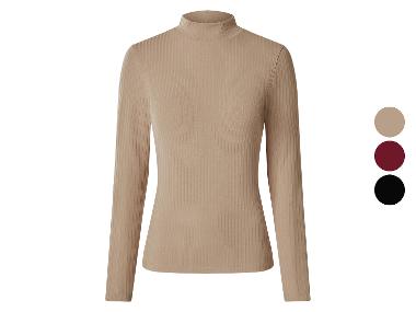 ESMARA® Damen Gerippter Strickpullover