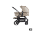 BABYGO Kinderwagen Evolution 3in1 in Beige mit Babywanne [KI-generiertes Bild]
