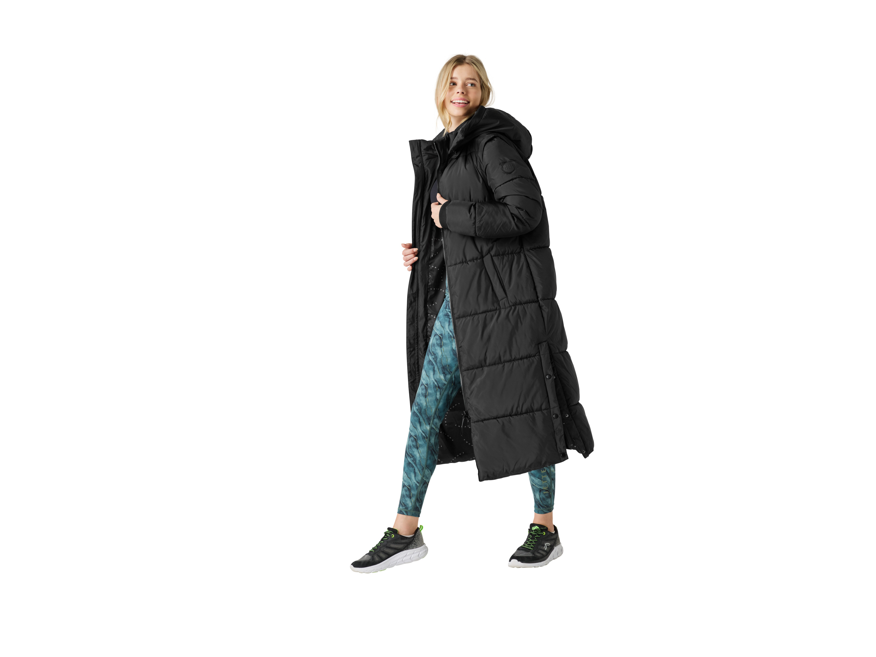 CRIVIT BY JETTE SPORT Damen 2-in 1 Steppmantel/-weste (Schwarz, M(40/42)) – Bild 2 von 4