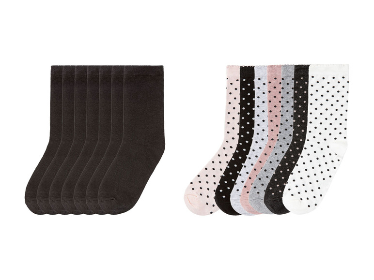 Gehe zu Vollbildansicht: PEPPERTS® Mädchen Socken, 7 Paar, mit Bio-Baumwolle - Bild 1