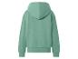 Damen-Kapuzenpullover in Mintgrün, Rückansicht.