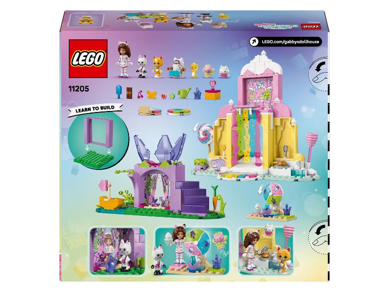 LEGO Gabby's Dollhouse Set mit Figuren, Zubehör und verschiedenen Spielbereichen.