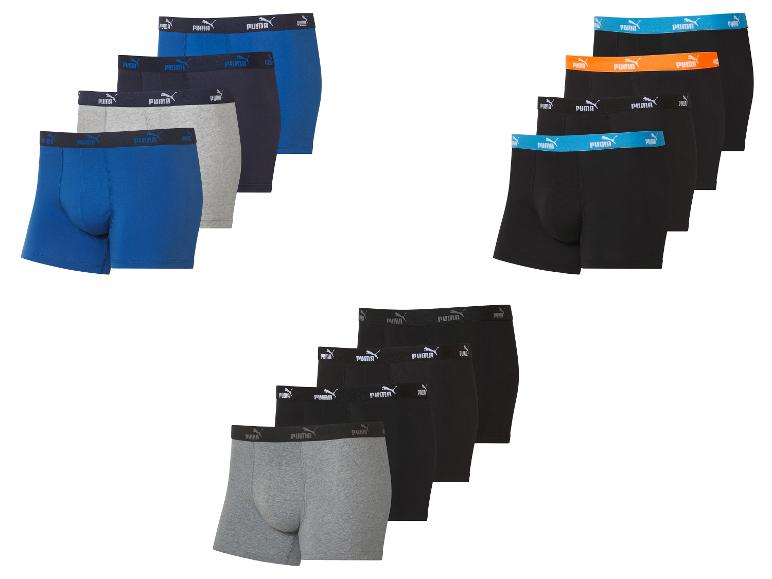 Puma Boxershorts: schwarz, grau und blau.