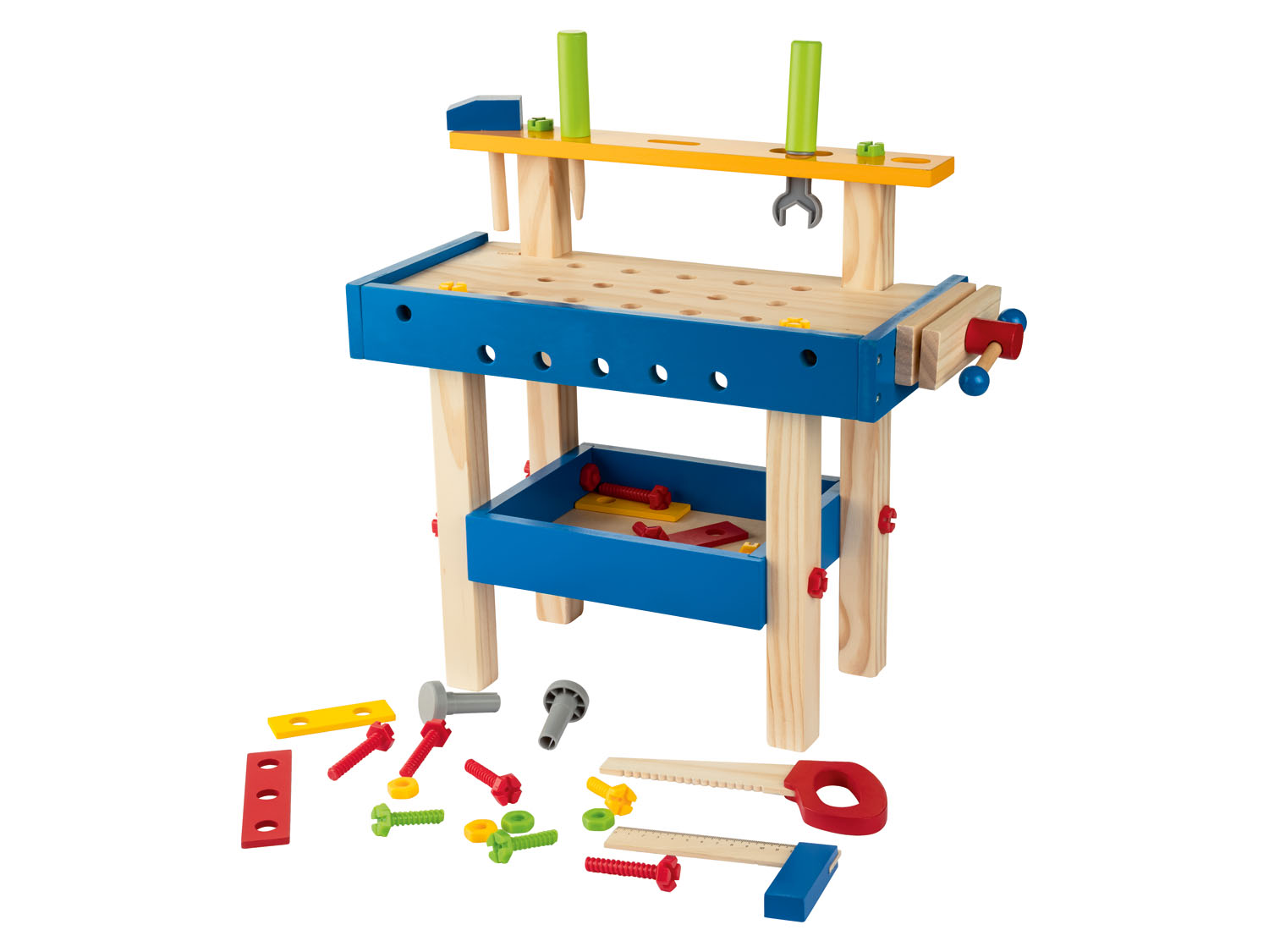 Playtive Holz Schminktisch/Einkaufswagen/Werkbank (Werkbank) | 04055333033719