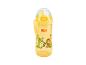 Gelbe Babyflasche mit Dschungeltierzeichnungen