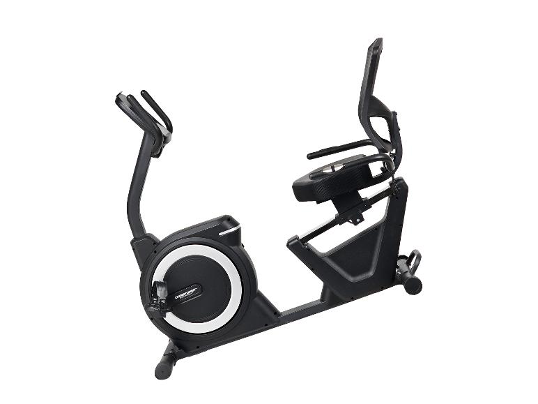 Schwarzes Christopeit Sport Ergometer Liege-Heimtrainer.