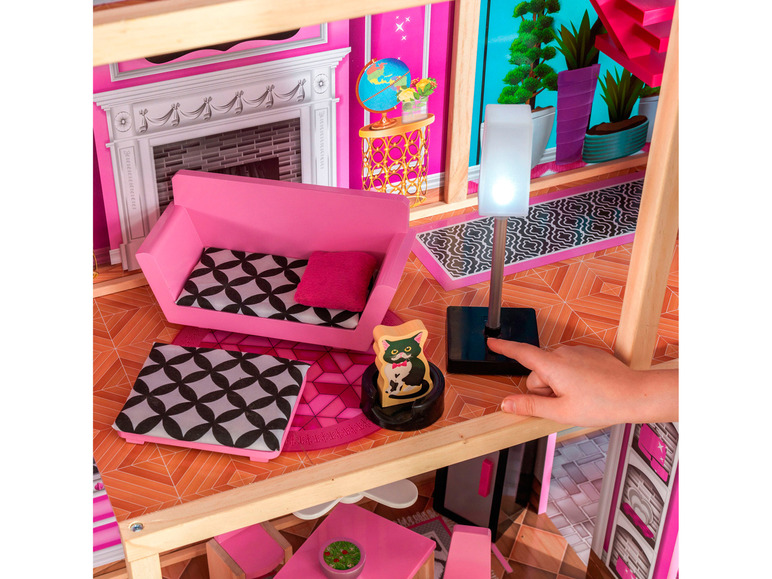 Gehe zu Vollbildansicht: KidKraft Puppenhaus »Shimmer Mansion«, mit 8 Räumen - Bild 6