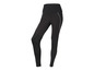 Schwarze Sportleggings mit grauen Details.