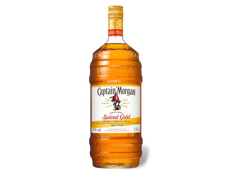 Flasche Captain Morgan Spiced Gold Rum.