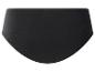 Schwarze Baumwollslips mit elastischem Bund.