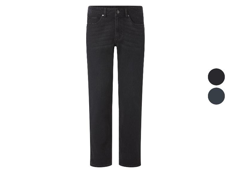 Herrenjeans in Dunkelgrau und Schwarz.