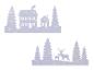 LIVARNO home Filz-Weihnachtsdekorationen mit LED-Beleuchtung.