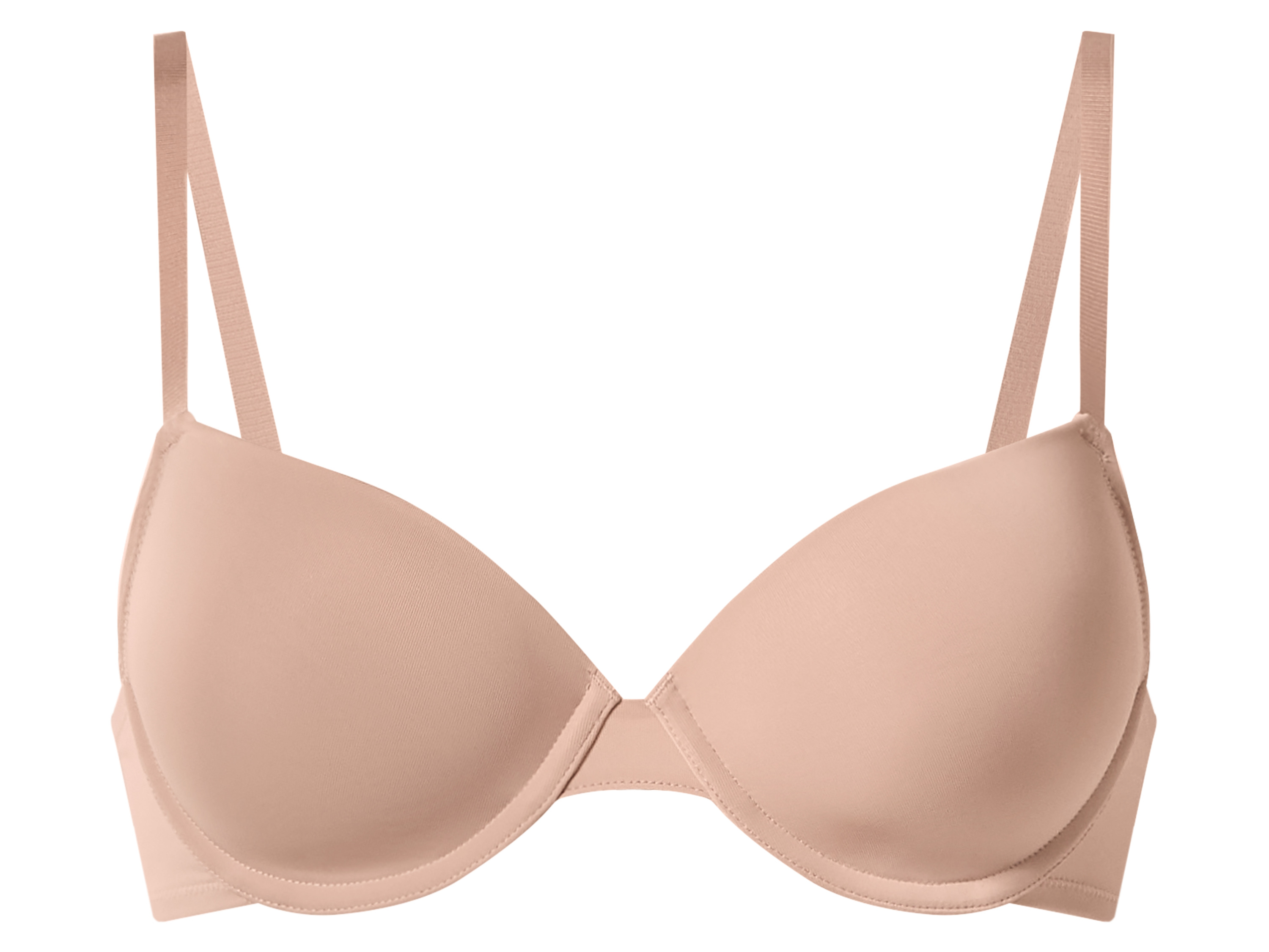 Thumbnail - esmara® Damen Bügel BH gepaddet, 2 Stück (schwarz/beige, 85C)