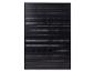 Ein schwarzes Solarpanel mit mehreren Zellen.