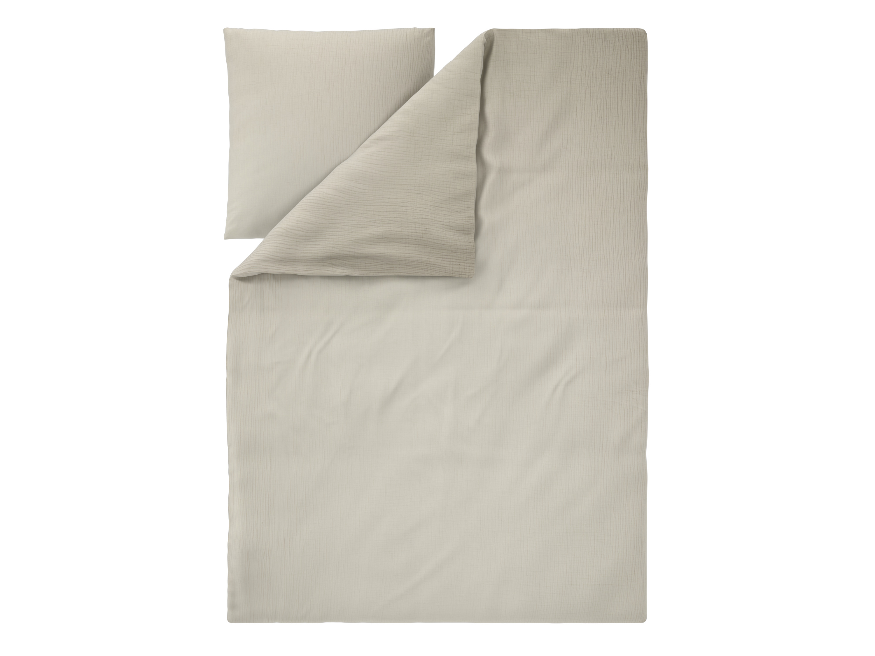 LIVARNO® Musselin-Bettwäsche, 155 x 220 cm (Beige)""