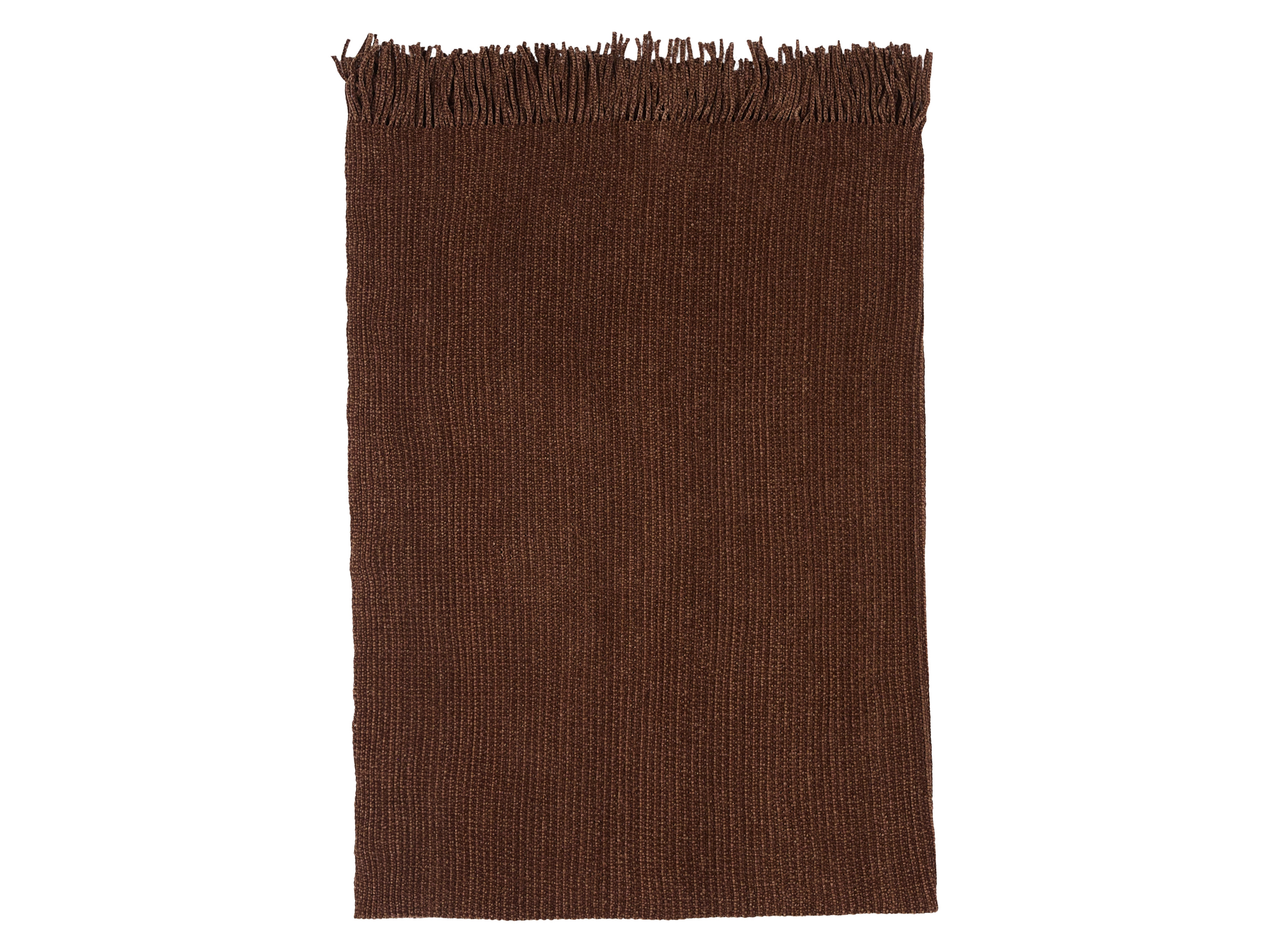 Thumbnail - LIVARNO home Chenille-Plaid (Braun)