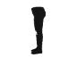 Schwarze Strumpfhose mit weißem Geist, Seitenansicht.