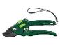Grüne Gartenschere mit schwarzem Trageband von Parkside.