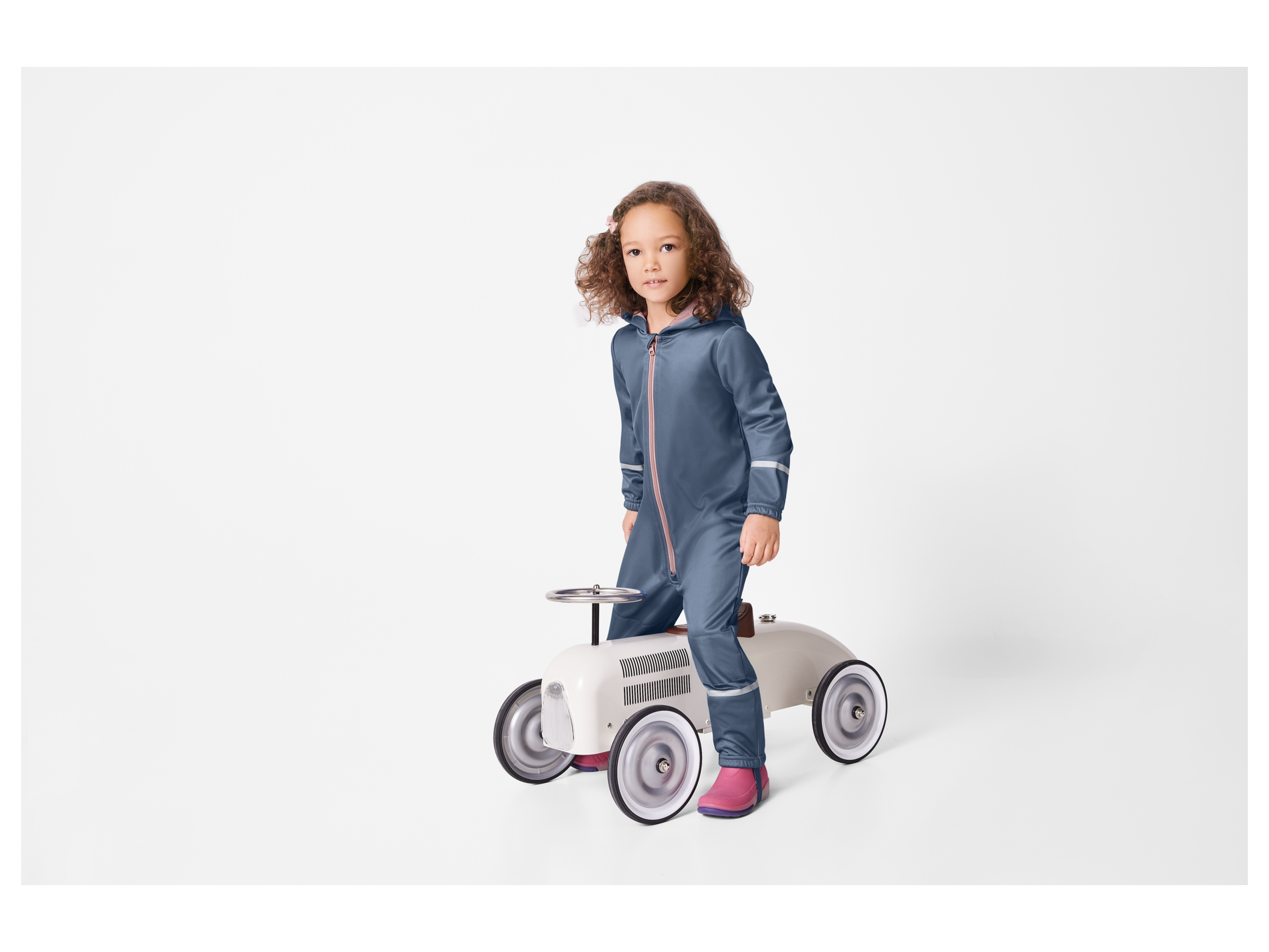 LUPILU® Baby Kleinkinder Matsch- und Buddel Overall Softshell, gefüttert (Blau, 86/92) – Bild 2 von 4
