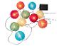 Solar-Lichterkette mit bunten Laternen