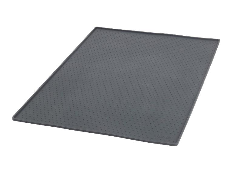 Graue Silikon-Abtropfmatte für Geschirr mit erhabener Oberfläche