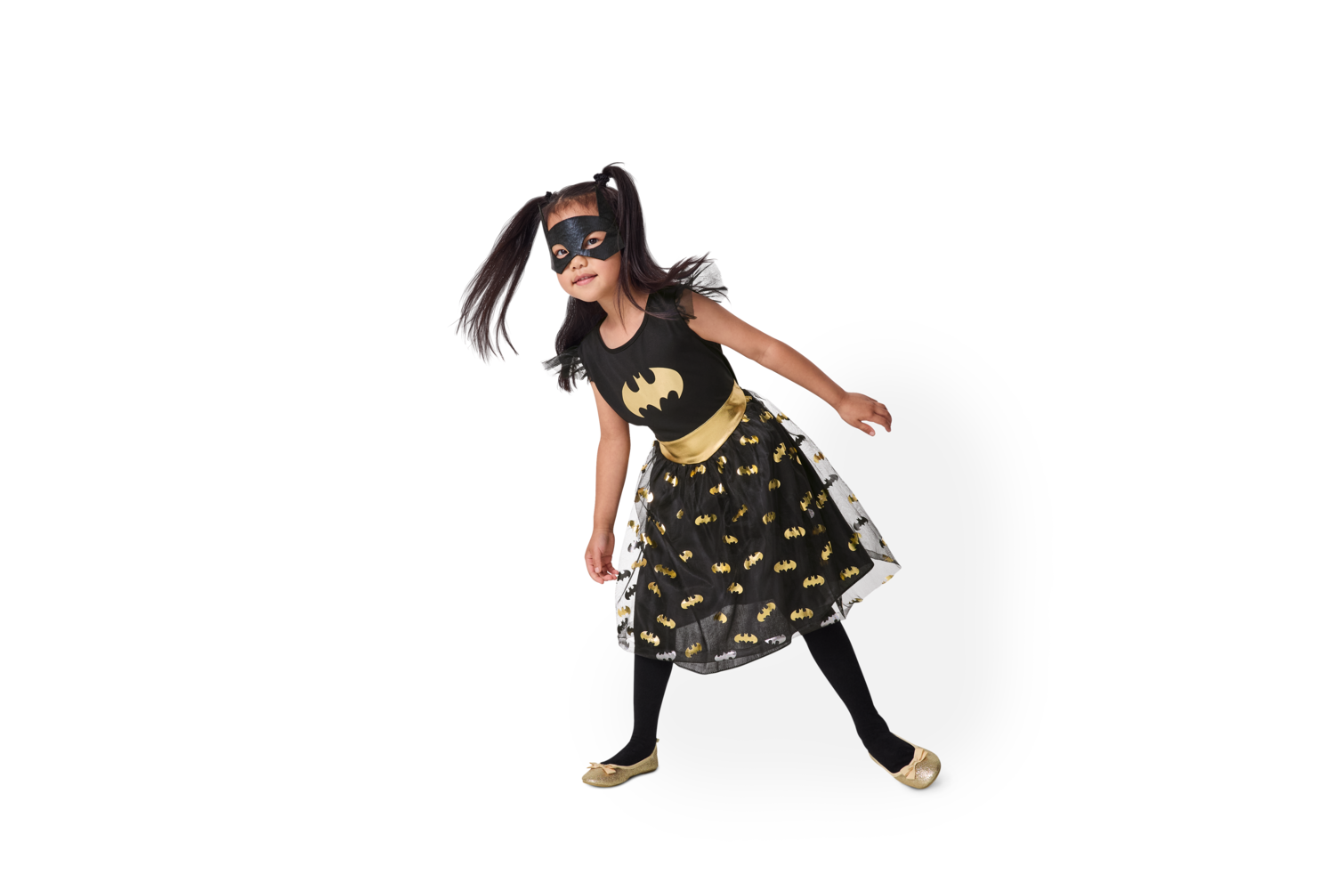 Kleinkinder Kinder Mädchen Kostüm Fasching (Batgirl, 98/104) – Bild 2 von 4