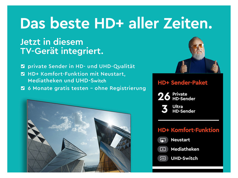 Gehe zu Vollbildansicht: TOSHIBA QLED Fernseher Smart TV 4K UHD inkl. 6 Monate HD+ »QL5D63DAY« - Bild 5