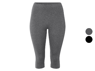 esmara® Damen Capri-Leggings, Bio-Baumwolle