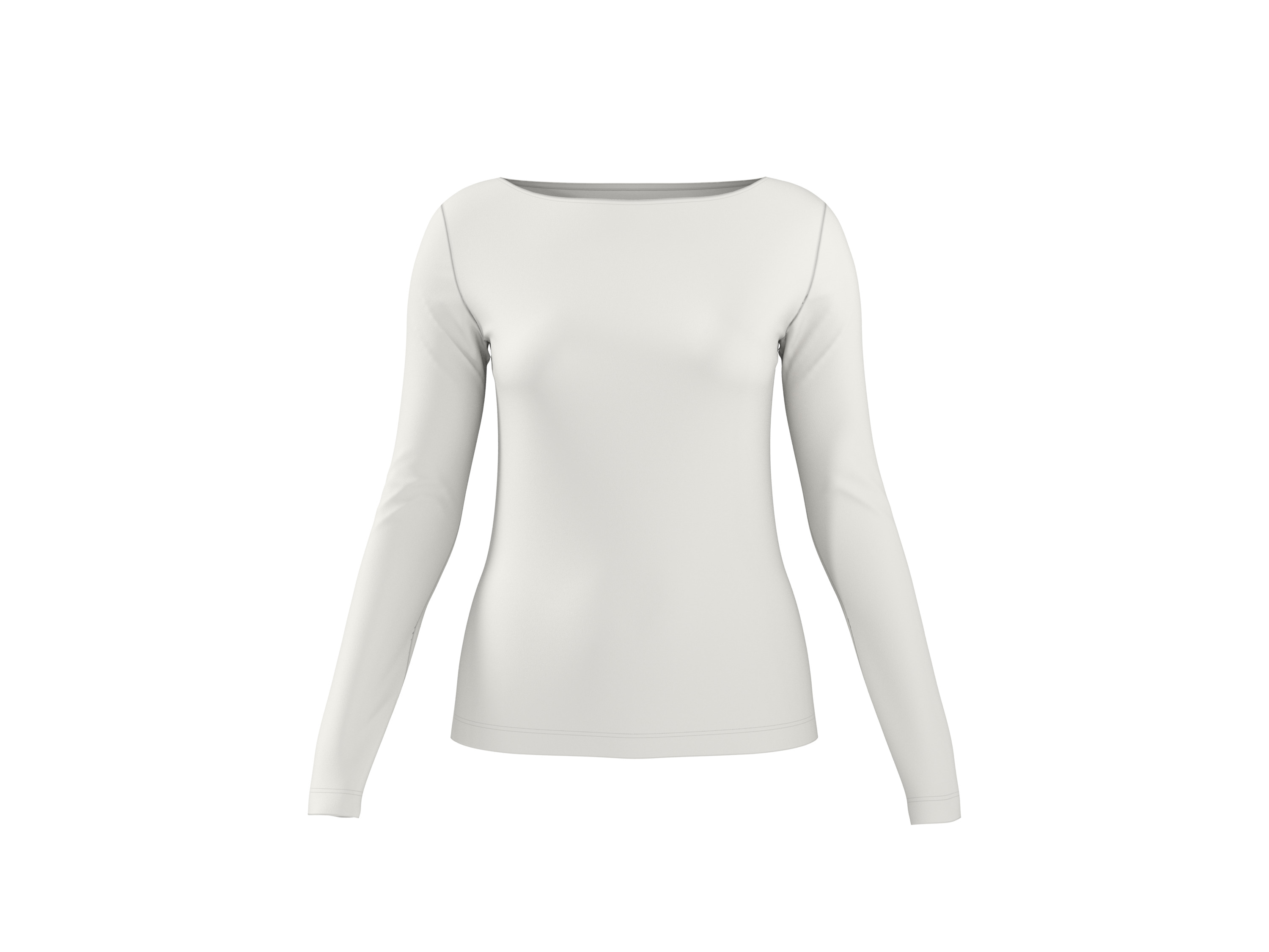 ESMARA® Damen Langarmshirt (Weiß, M(40/42))