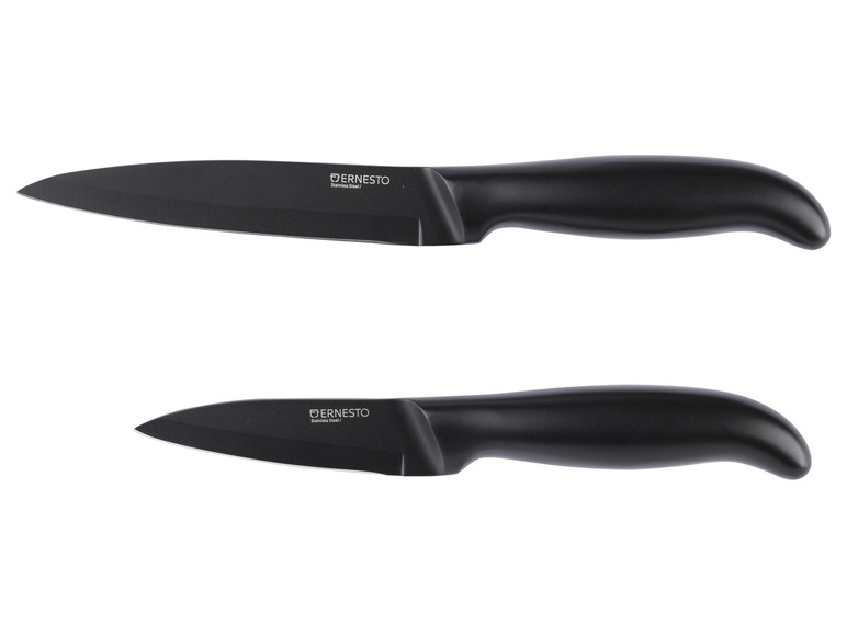 Gehe zu Vollbildansicht: ERNESTO® Messer aus Edelstahl, schwarz - Bild 8