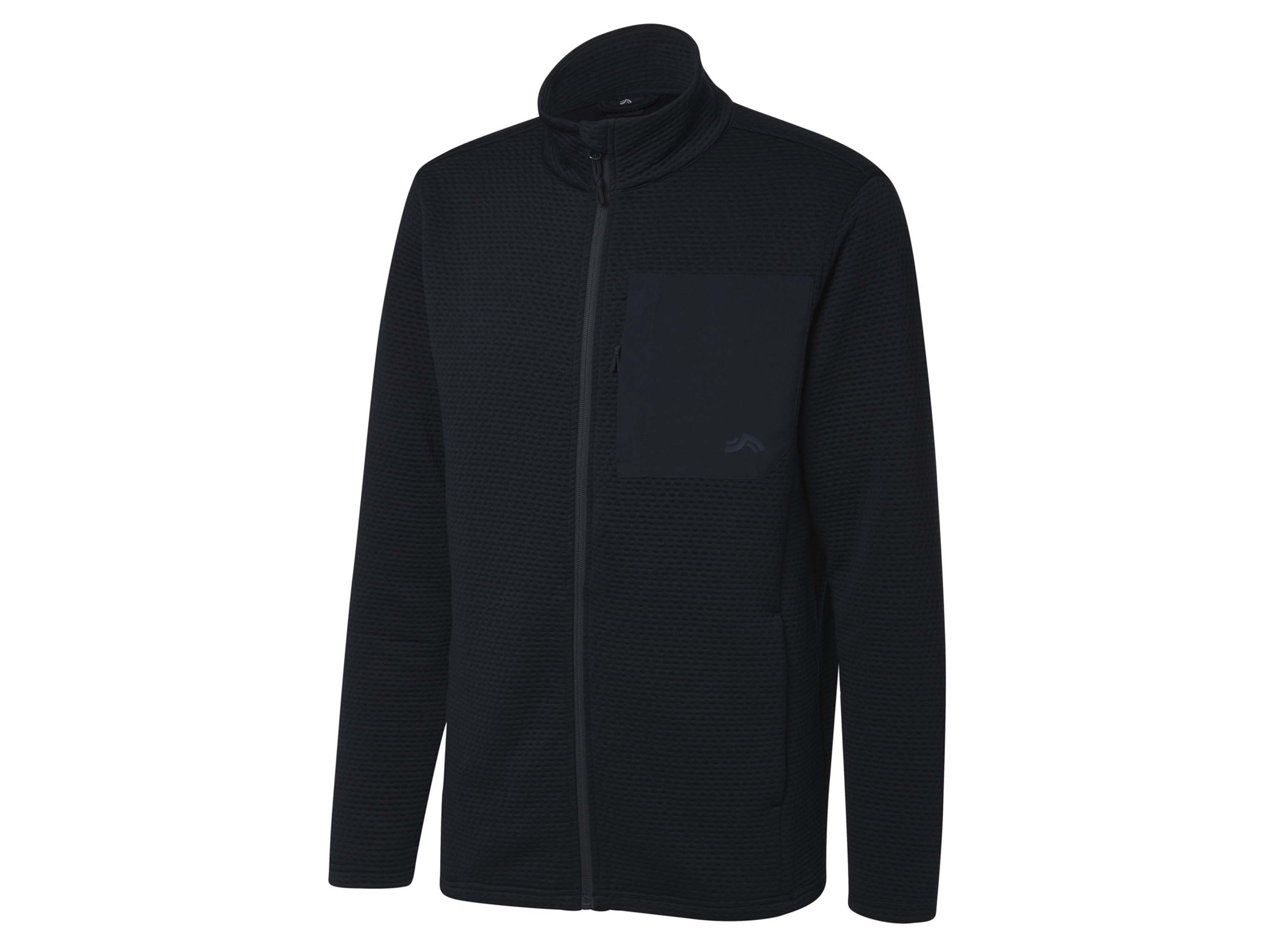 CRIVIT Herren Funktionsjacke Struktur (Navy, XL (56/58))““ | Reißverschlusstasche auf der Brust