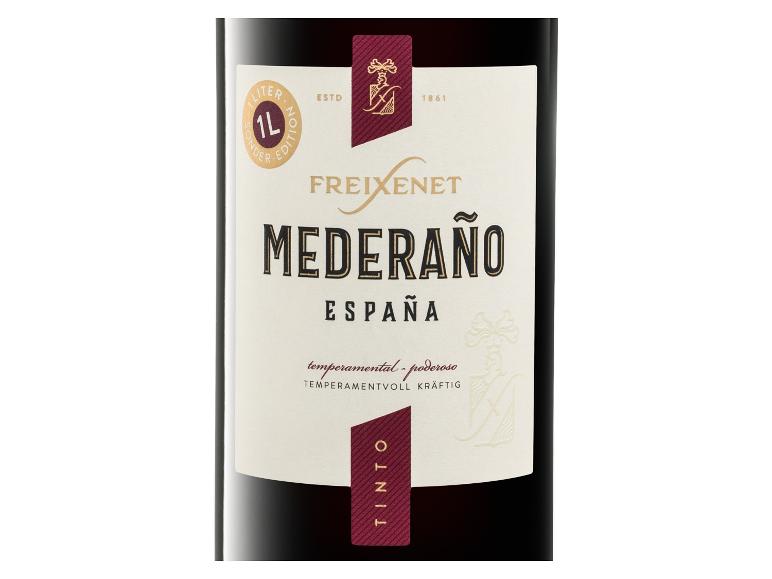Etikett des halbtrockenen Rotweins Freixenet Mederaño España Tinto