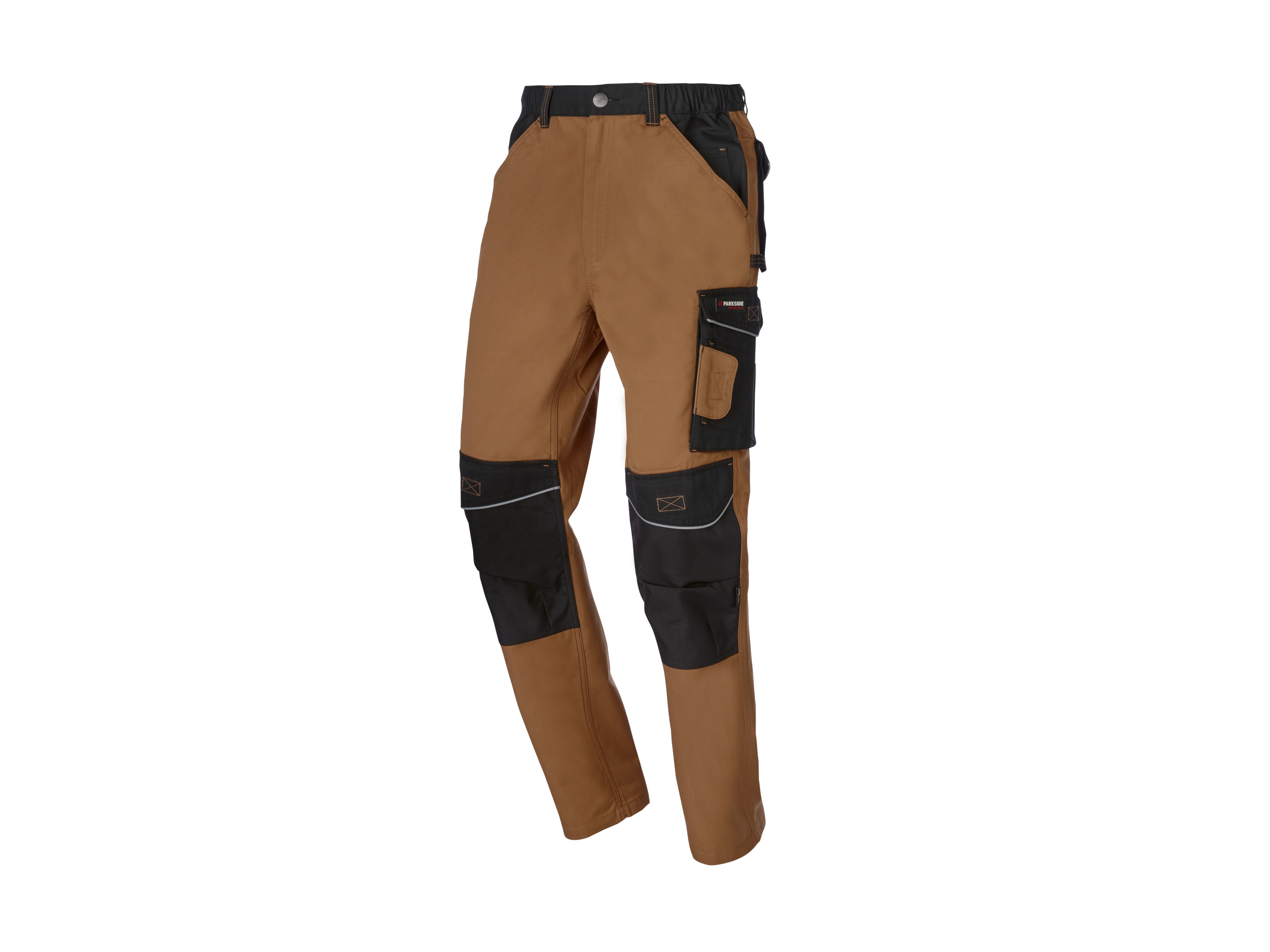 PARKSIDE PERFORMANCE® Herren Arbeitsbundhose (Braun, 58)““ | mit praktischen Taschen für Werkzeug, Handy etc. Länge: lang Futter: – Material: Polyester recycelt, 35 % Baumwolle Pflegehinweis: waschen bei max. 60 °C nicht bleichen schonende Trocknung im Wäschetrockner bei max. 60 °C bügeln bis 150 °C Stufe 2. Dampfbügeleisen kann verwendet werden nicht trockenreinigen Größe: 46 – 58 Meine Lidl-Größe – so einfach gehts Deine Größe findest du in der Lidl-Größentabelle . Oeko-Tex® Standard 100 Geprüft auf Schadstoffe Zertifizierungsnummer: 23.Hbd.35745 Hohenstein Htti Standard 100 by Oeko-Tex® ist die weltweit bekannteste, unabhängige Zertifizierung schadstoffgeprüfter Textil- und Lederprodukte aller Art – vom Garn und den Stoffen bis hin zum gebrauchsfertigen Artikel. Das Label bestätigt