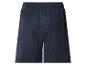 Marineblaue Waffel-Pyjamashorts mit Gesäßtasche