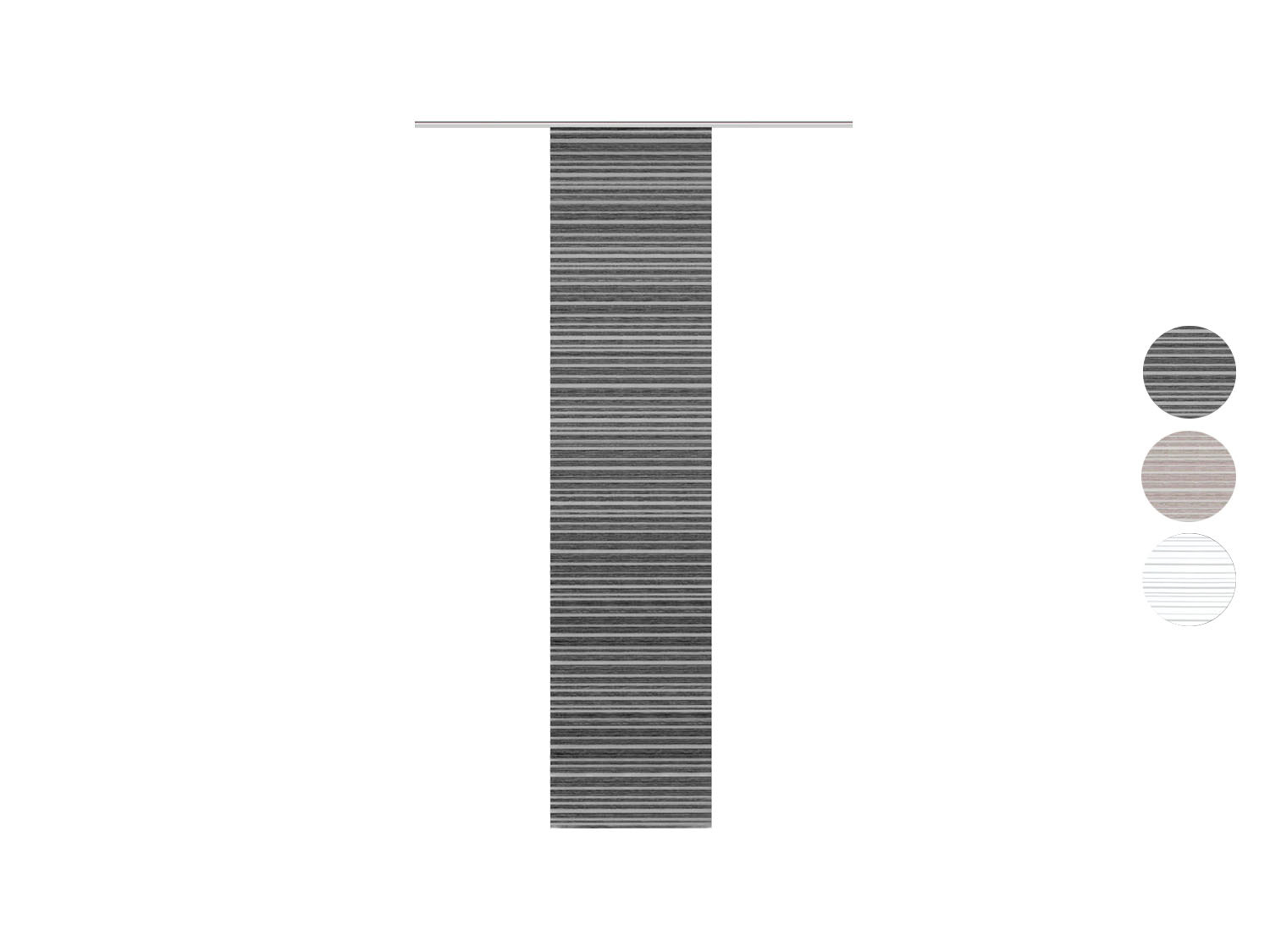 Home Wohnideen Schiebevorhang »FOLKE« mit Querstreifen-Grund halbtransparent 245 x 60 cm