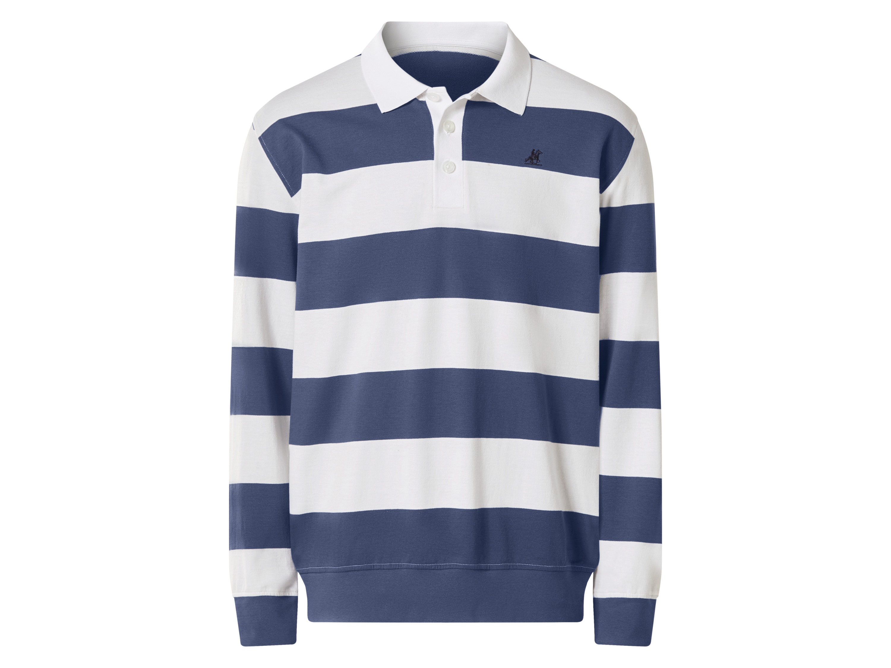 ESMARA MEN x U.S. Grand Polo Herren Rugbyshirt (Blau, M (48/50))