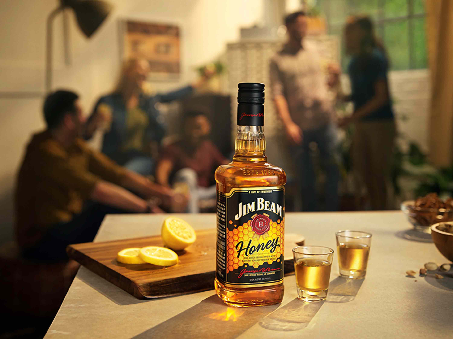 JIM BEAM Honey Bourbon Whiskey mit Honig-Likör 35% Vol