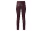 Damen-Leggings in Burgunderrot mit hoher Taille, Rückansicht