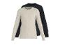 Zwei Langarmshirts: ein helles und ein dunkelblaues.