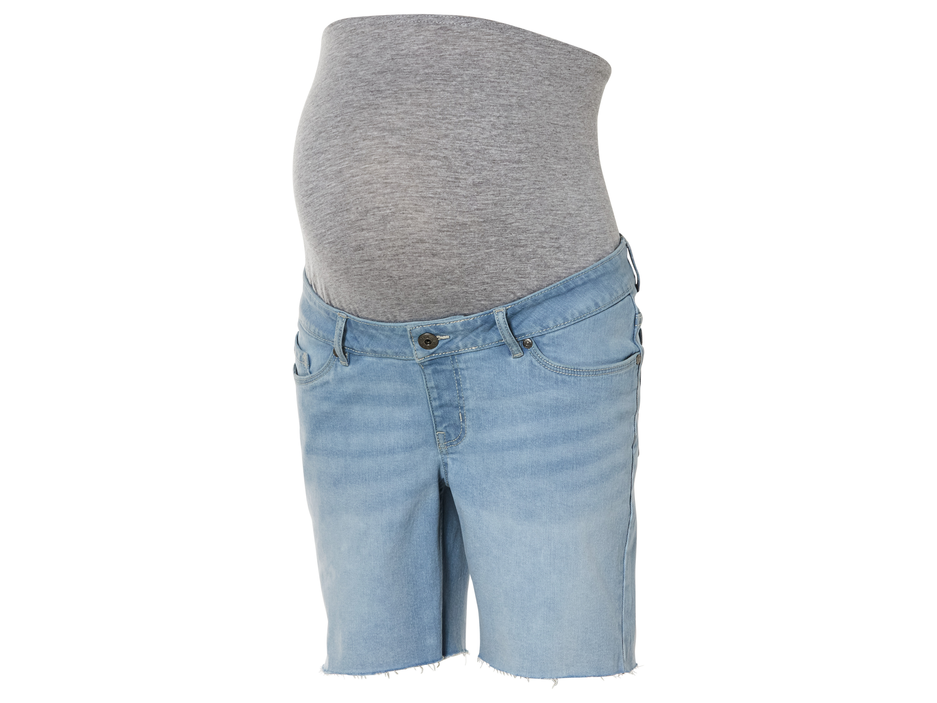 esmara® Damen Jeansshorts Umstand (Hellblau, 48) | 04335747026454