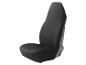 Schwarze Autositzabdeckung: Einfacher und effektiver Schutz.