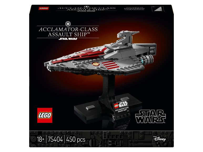 LEGO Star Wars Box mit Acclamator-Klasse Angriffsschiff, 450 Teile, ab 18 Jahren
