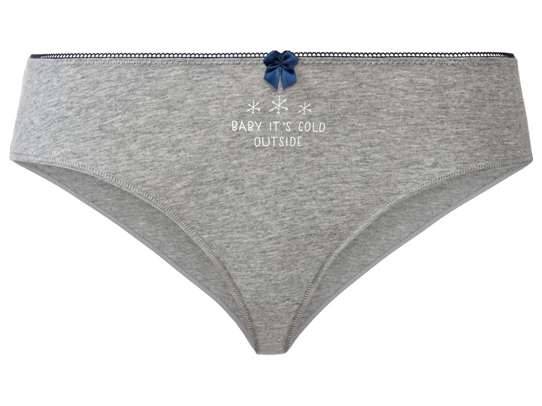 Gehe zu Vollbildansicht: Happy Shorts Damen Slips, 4 Stück, mit Weihnachtsmotiv & Geschenkverpackung - Bild 15