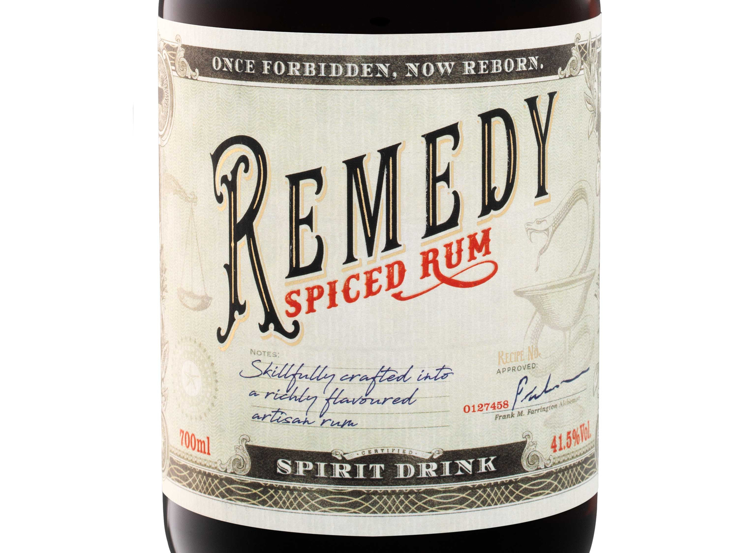 5cl Rum 41,5% Remedy Vol Spiced Pineapple Remedy + 40%…