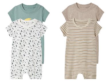 lupilu® Baby-Schlafoveralls, 2 Stück Baby Schlafoveralls, 2 Stück Schlafoveralls für Babys, 2 Stück