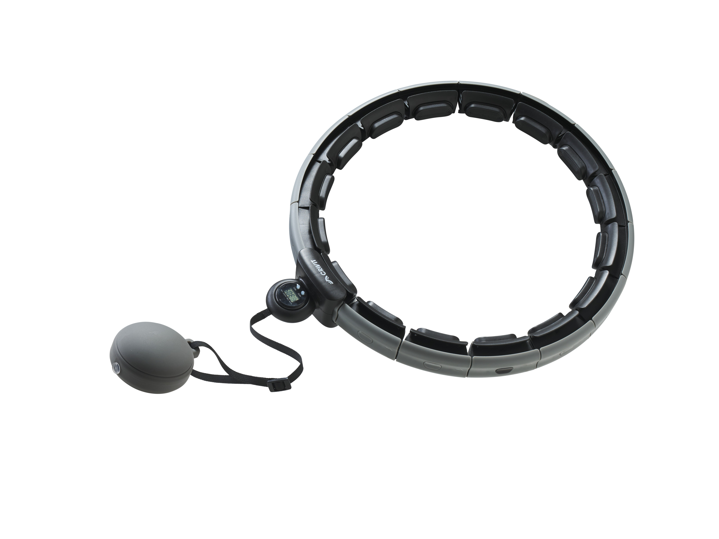 CRIVIT Hula-Hoop-Reifen mit Gewicht (Grau)